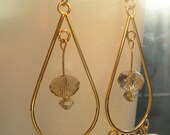 Handmade Gold and Crystal Dangles