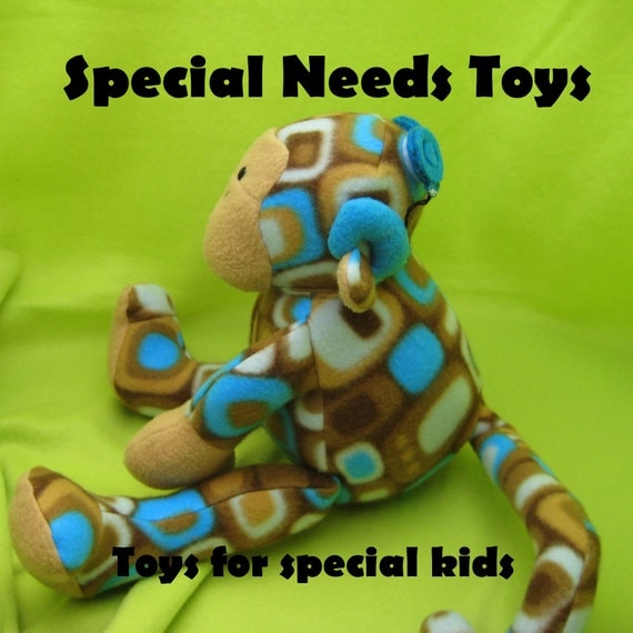 CUSTOM Special Needs Plush Toys: Hearing Aid, Weighted Toys, Prosthesis, gtube, cochlear, sensory processing disorder, autistic