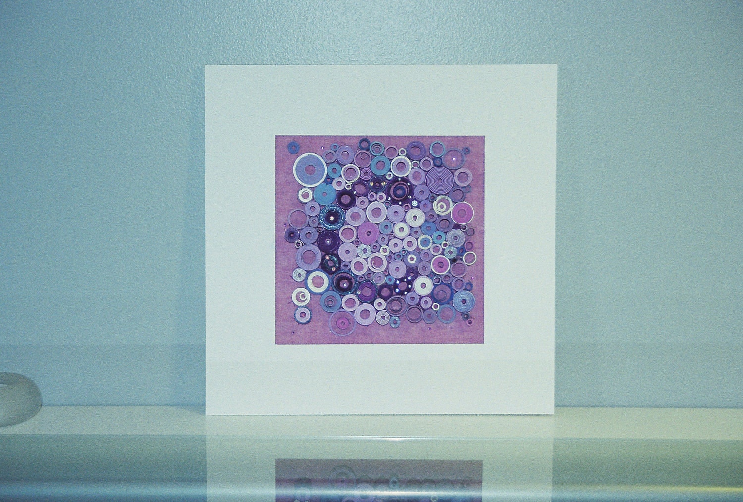 Original 3-Dimensional paper fine art, Children's Initial - letter C, rolled paper art