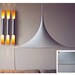 Danish design hanging lamp. Semi by Claus Bonderup and Torsten Thorup 1968 Vintage