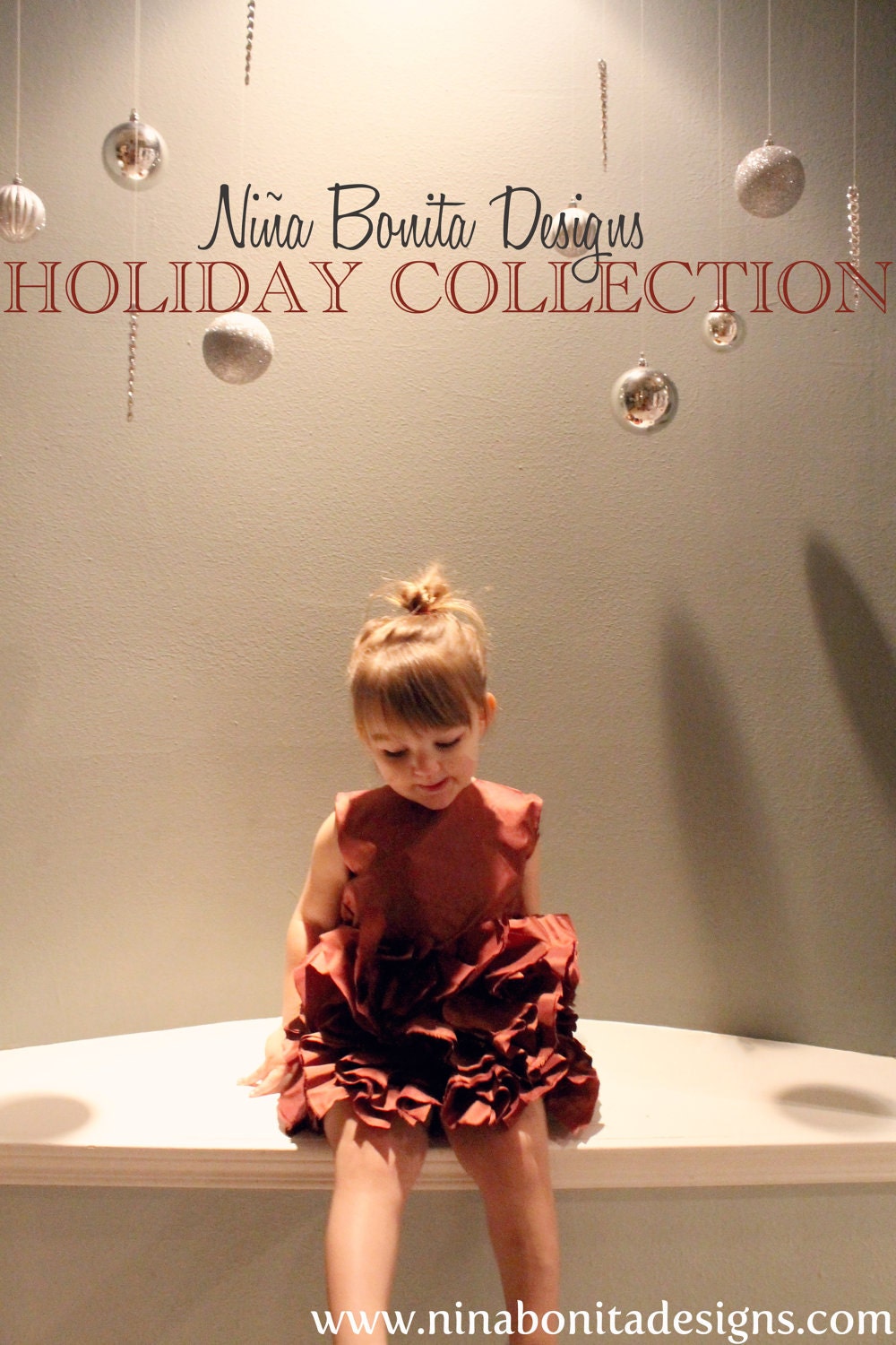 La "Princesse de Noël" Holiday Dress, PDF Pattern, Sizes Newborn-Girls' 14
