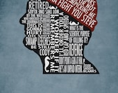 The Life Aquatic with Steve Zissou Typography Poster