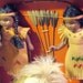 Vintage Doll Indians Bisque In Original Box Circa 1940's