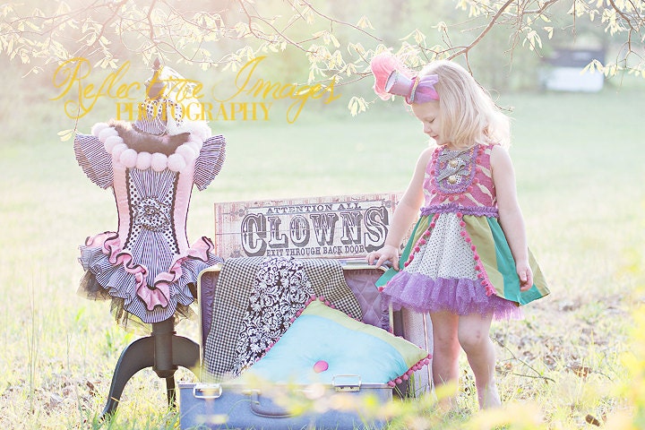 Cirque Inspired Costume Dress, Mad Hatter Inspired Birthday Dress, Princess Costume