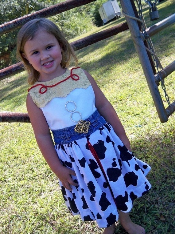 Jesse Inspired Dress, Toy Story Costume, Jesse Costume, Cowgirl Dress