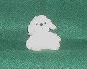 Rose Scented Wax Dipped Stuffed Dog.