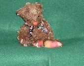 Cinnamon Nutmeg Scented Wax Dipped Stuffed Bear.