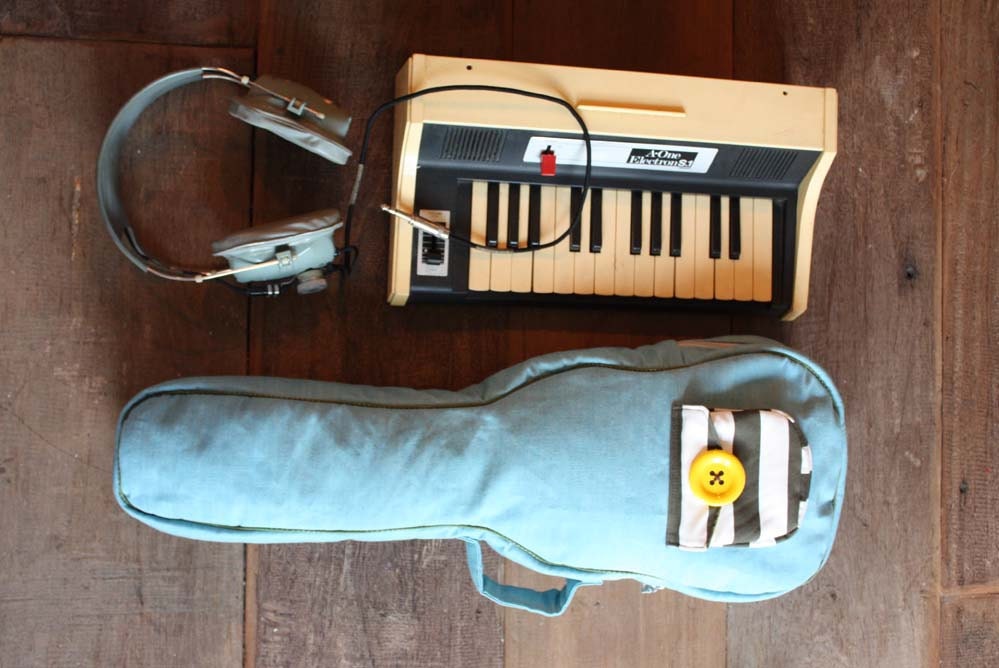 Blue Sky -- Blue Denim Ukulele Bag (Concert size)