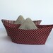 Room decor Boat in striped linen fabric.