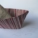 Room decor Boat in striped linen fabric.