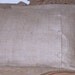 Burlap Pillow with Ties in 18 X 18 or 16 X 16 inches-Lined