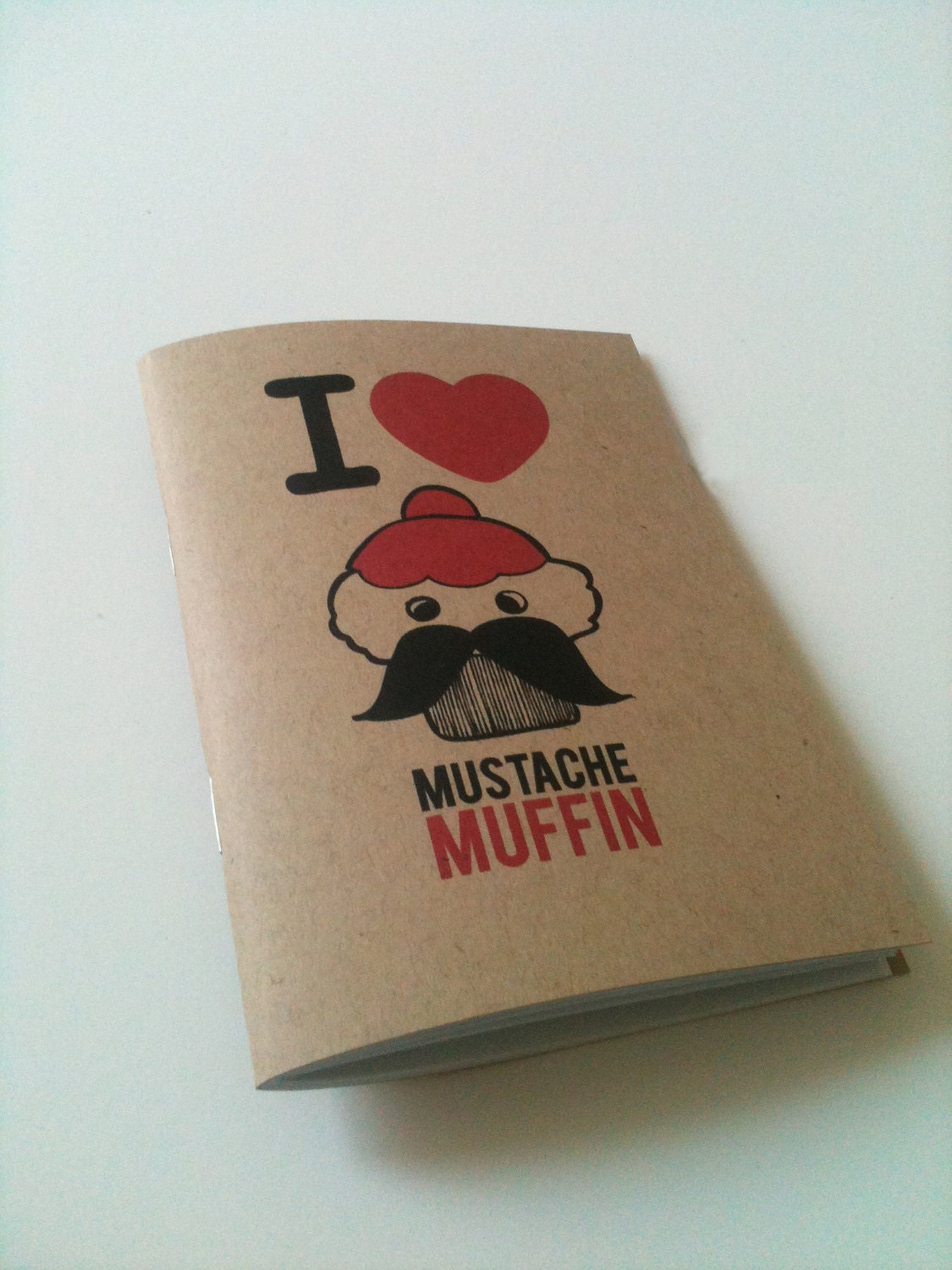 Mustache Muffin Pocket Notebook