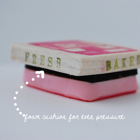 Hand Carved "Oh, Hello" Rubber Stamp