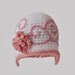 Crochet Baby Hat, Baby Girl Crochet Hat, Newborn Girl, Newborn Photo Prop, Baby Cloche Hat