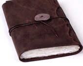 Handcrafted Leather Journal- 5x7 inches Hand-Stitched
