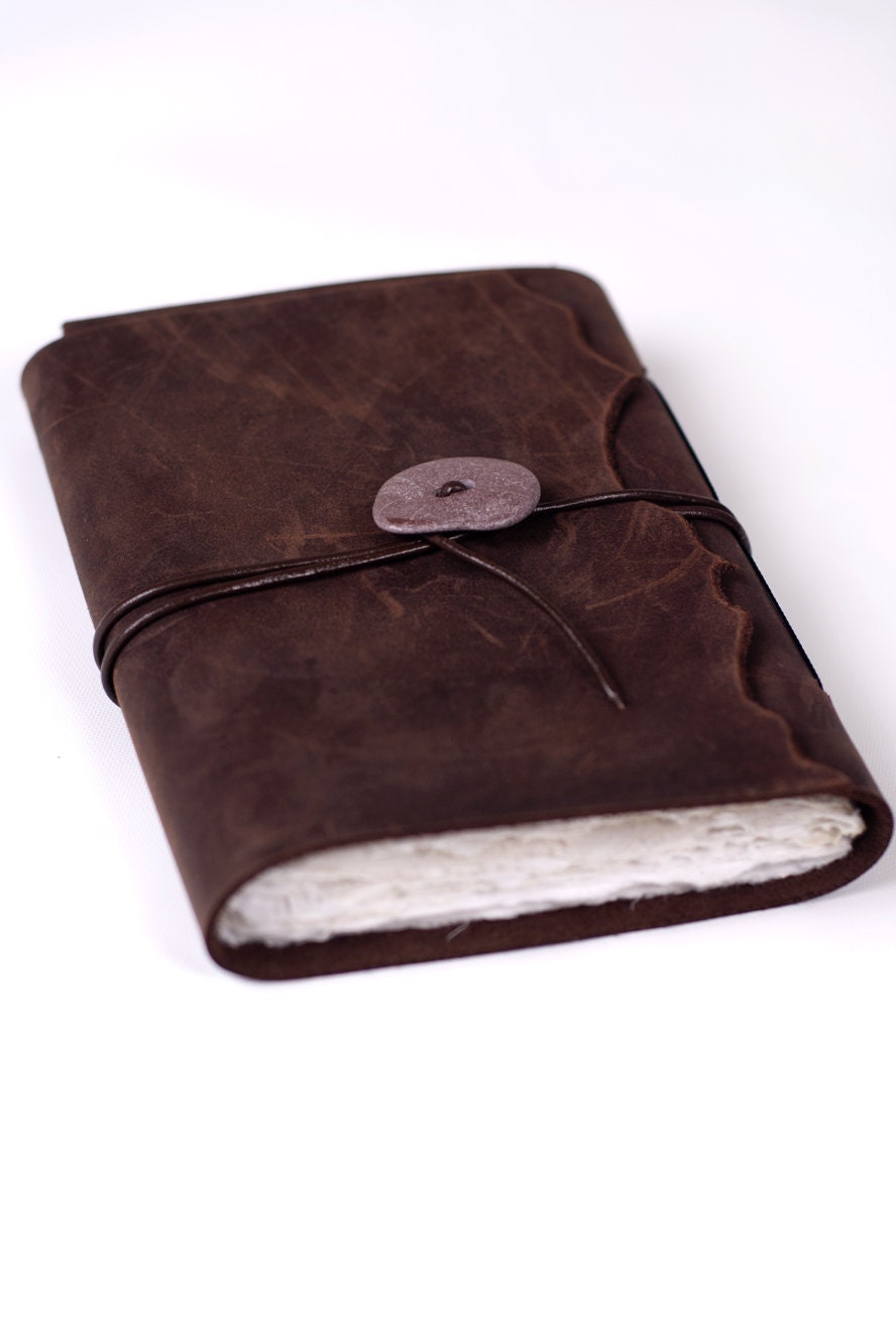 Handcrafted Leather Journal- 5x7 inches Hand-Stitched