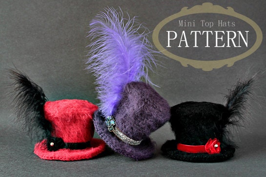 Crochet Pattern Crochet Mini Top Hats