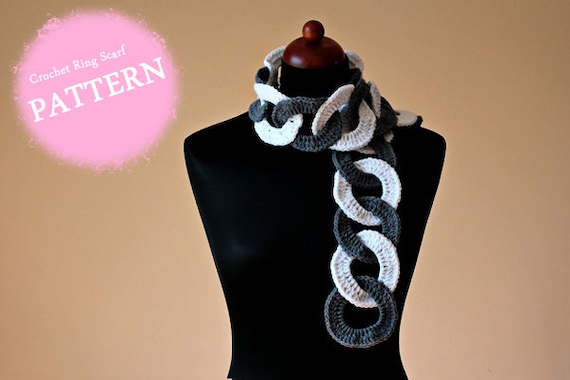Crochet Pattern Crochet Ring Scarf