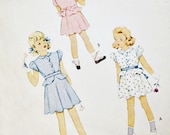 1947 McCall's Pattern for little girl dress - Size 6 (chest 24) - No. 6979