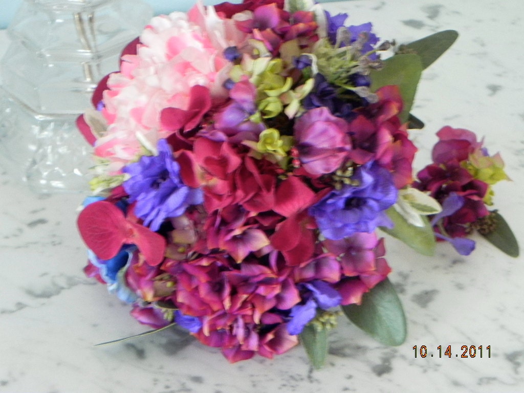 silk wedding bouquet bridal flowers boutonniere