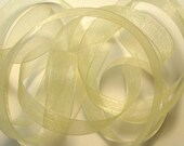 5 yds 5/8" Organza Ribbon - Baby Maize