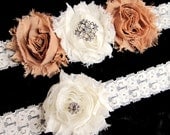 Vintage Inspired Bridal Garter Set in Custom Colors