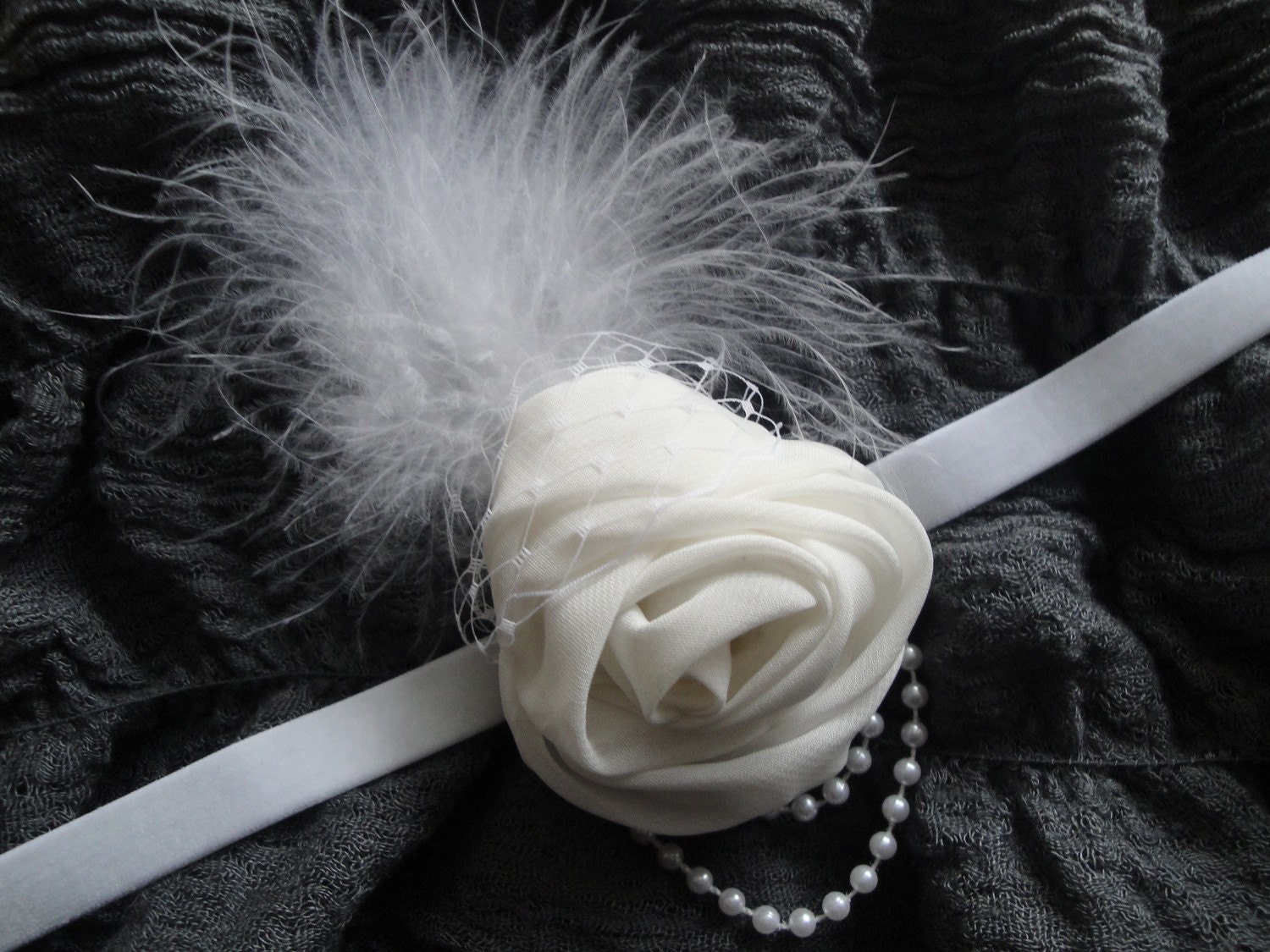 Baby Flower Headband, Baby Headband, Angel