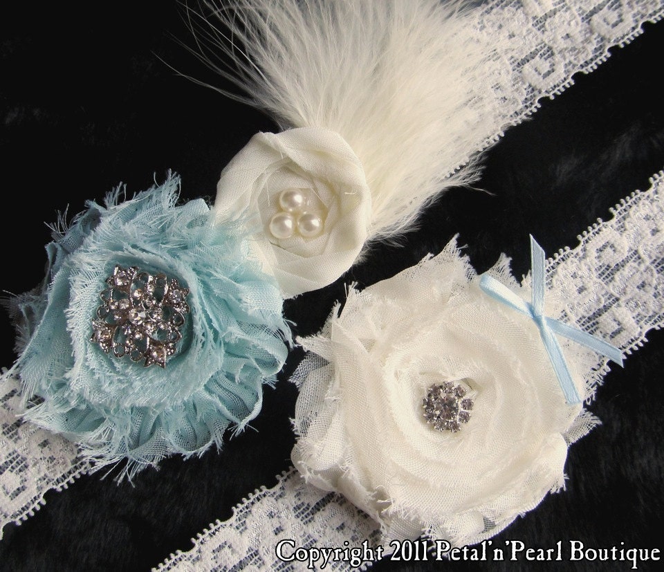 Vintage Inspired Bridal Garter Set in Ivory, Garter, Bridal Garter, Wedding Garter Set