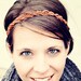 The Boho Band, Bohemian Braid Headband in Cognac, Indie, Tribal Style, Braided Headband