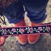 The Rosy Posy Boho, Bohemian Headband, Indie, elastic closure, Feminine Print