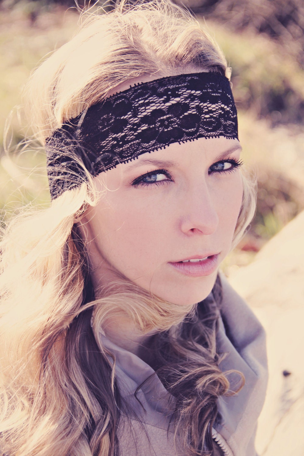 Bohemian Stretch Lace Headband, Boho Style, Beautiful Elegant Lace, Comfy and Romantic, Bridesmaids Gift or Everyday Wear