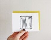 Arrow Thank You Cards, folded 4bar