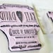 Whimsical Heart Wedding Invitation and RSVP stamp, 5"x7"