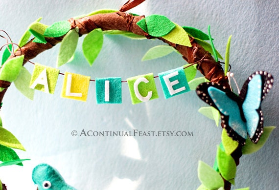 Door Wreath&Wall hanging, Custom name