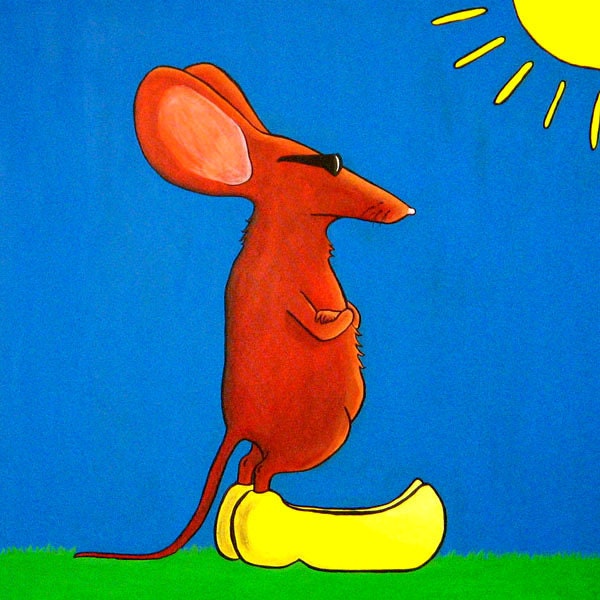 Mouse With Clogs