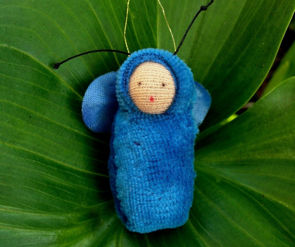Forest green fairy baby ornament