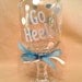 Custom-Made College Themed REDNECK WINE GLASS Pick Your Name & Colors