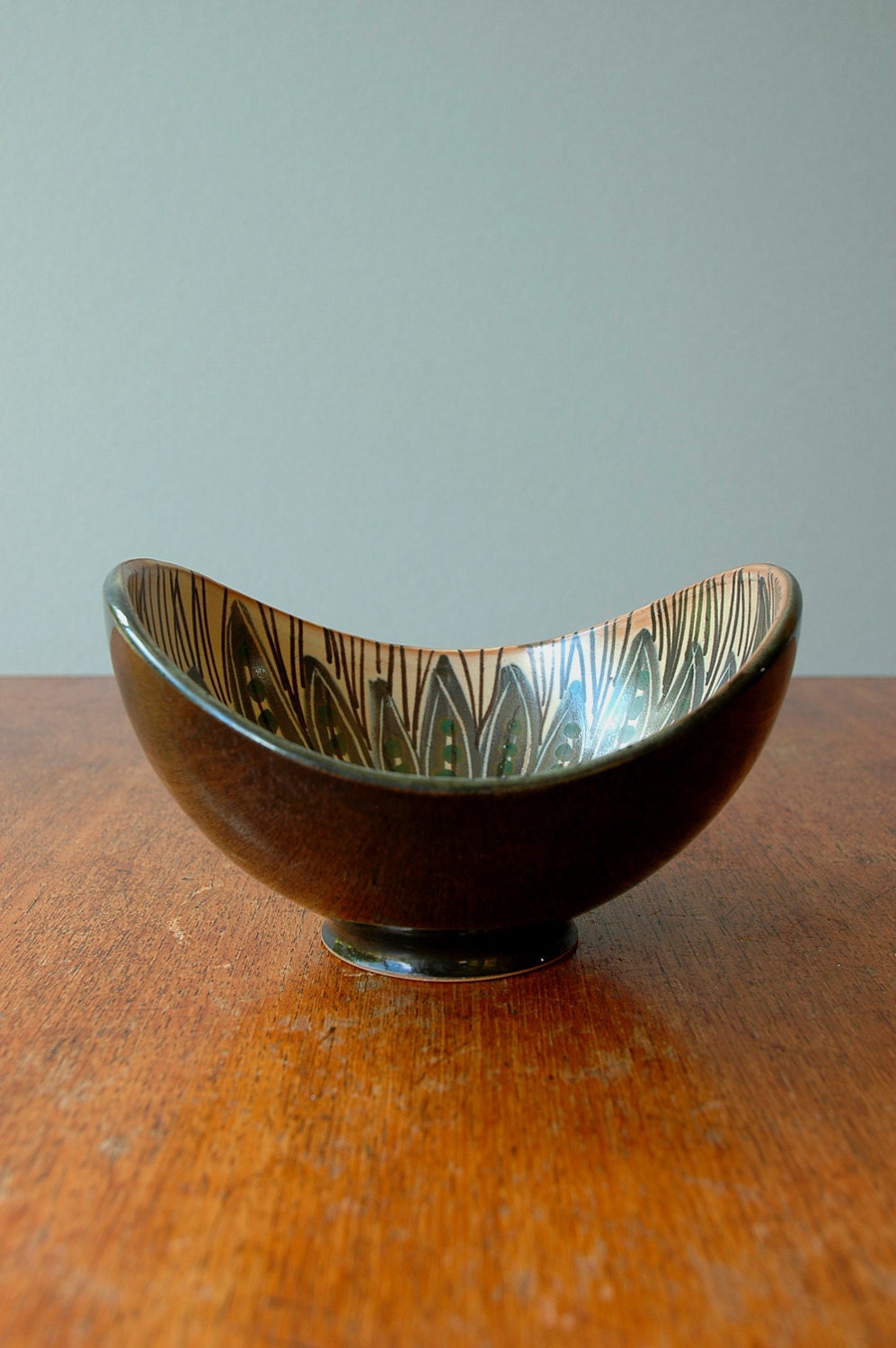 Scandinavian Modern Gunnar Nylund Style Bowl - On Sale