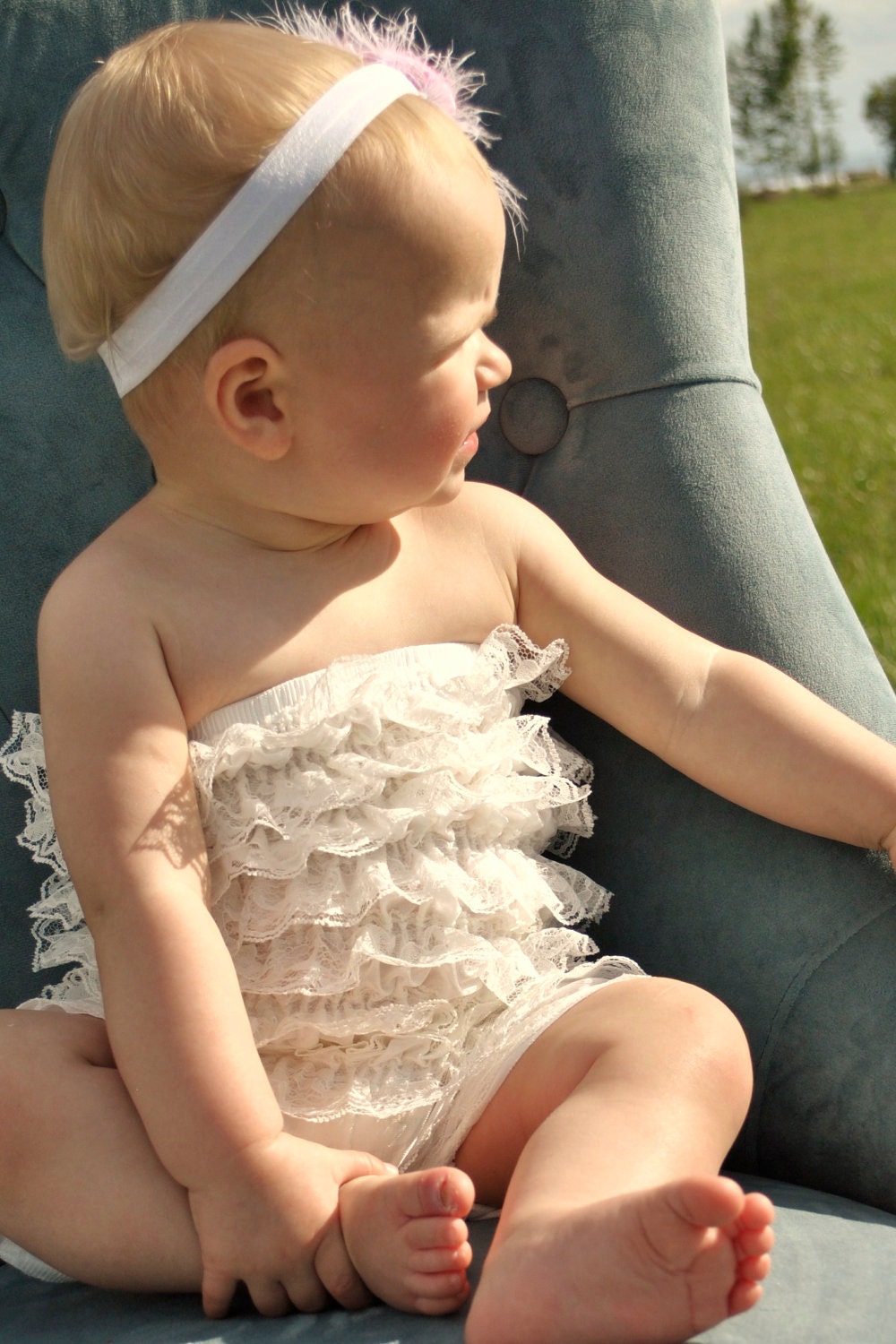 Petti Romper - White