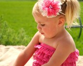 Lace Petti Romper - Pink Bubblegum