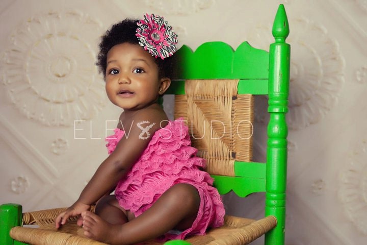 Lace Petti Romper - Pink Bubblegum