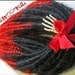 Black and Red Transitional Cyber Goth Double Ended Dreads