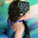 baby headband peacock feather silk flower and bow or rhinestone for infants toddler or big girls you choose color of headband