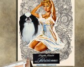 Japanese Chin Vintage Movie Style Poster Canvas Print  NEW Collection by Nobility Dogs
