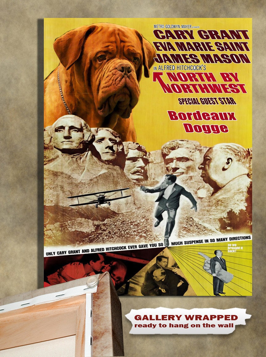 Dogue de Bordeaux Vintage Movie Style Poster Canvas Print  NEW Collection by Nobility Dogs