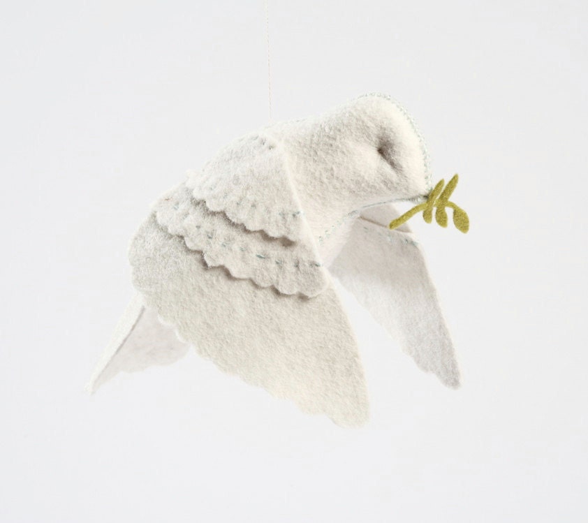 Dove in flight hand-stitching kit