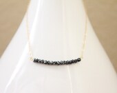 Black Nugget Necklace