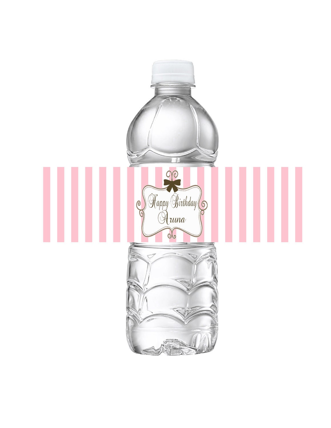 PRINTABLE Water Bottle Labels - Juicy Couture Inspired Printable Water Bottle Labels - Drink Wraps- Detailish Il_170x135
