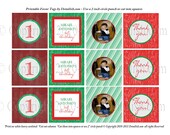 Birthday Cupcake Toppers Party Circles Favor Tags Holiday  - DIY Printable