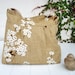 Spring Linen  / Cherry Blossom/ shoulder  Bag/ messenger bag/ipad bag/Mother's day gift